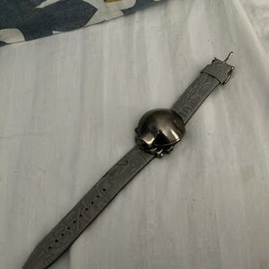 Silver Skull Design Men's Watch